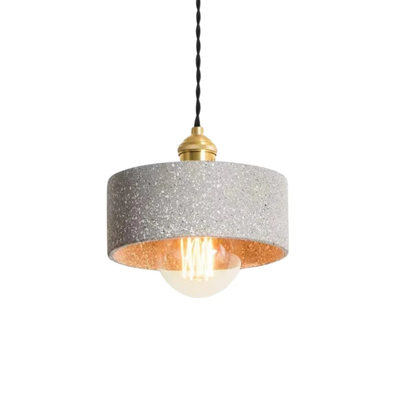 Suspension en Béton Style Industriel Chic – Lampe de Plafond Contemporaine