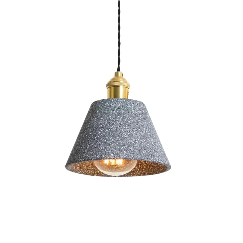 Suspension en Béton Style Industriel Chic – Lampe de Plafond Contemporaine