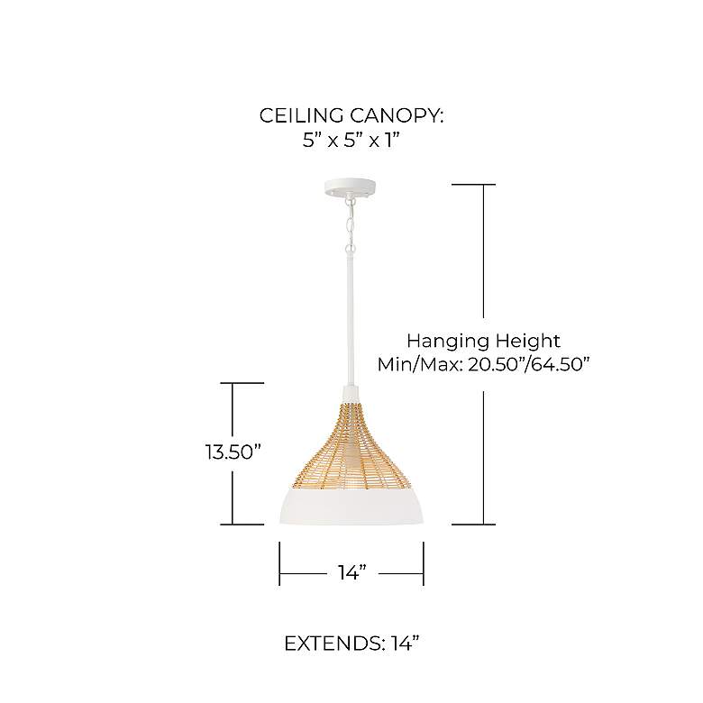 Matte White Pendant Light