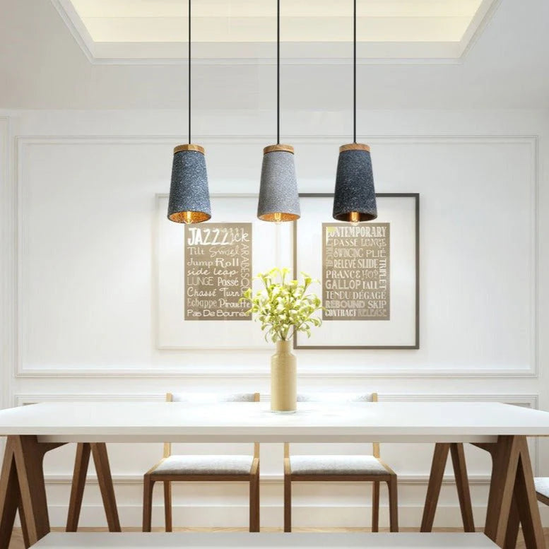 Suspension en Ciment Moderne ConcreteGlow – Alliance du Charme Industriel et du Design Minimaliste