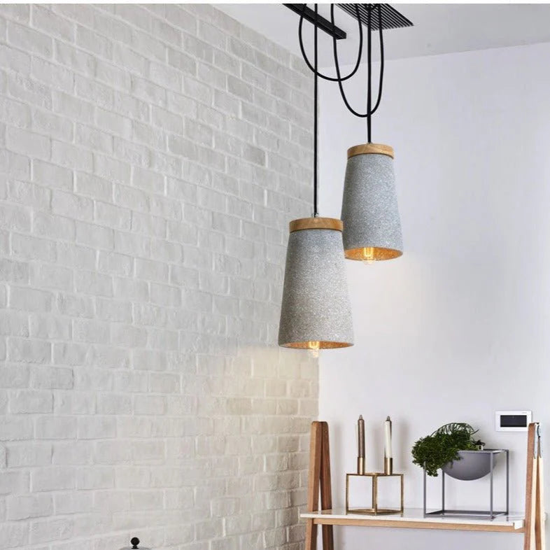 Suspension en Ciment Moderne ConcreteGlow – Alliance du Charme Industriel et du Design Minimaliste