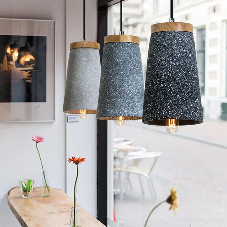 Suspension en Ciment Moderne ConcreteGlow – Alliance du Charme Industriel et du Design Minimaliste
