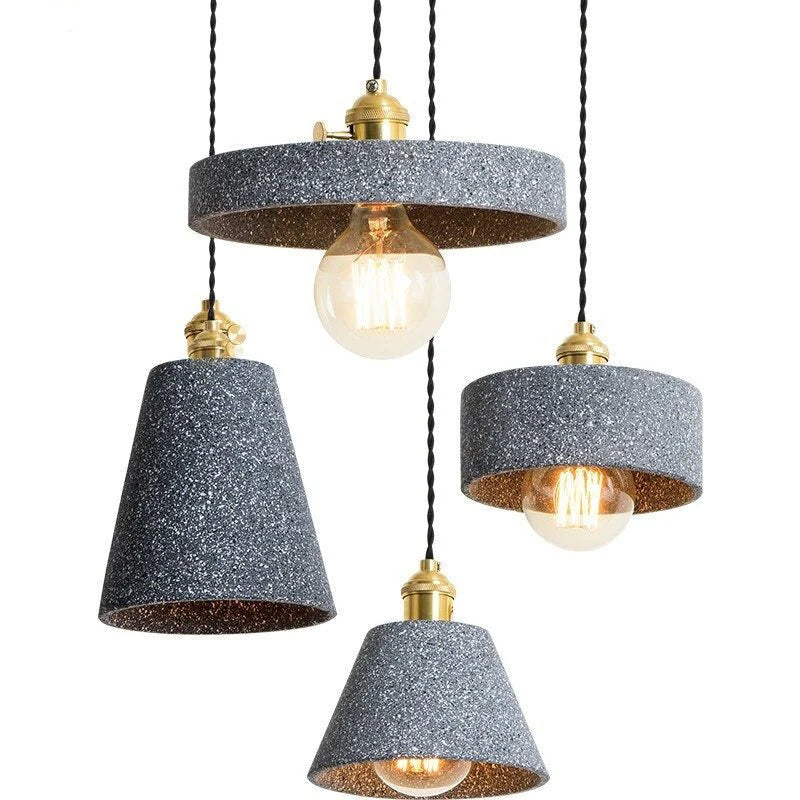 Suspension en Béton Style Industriel Chic – Lampe de Plafond Contemporaine